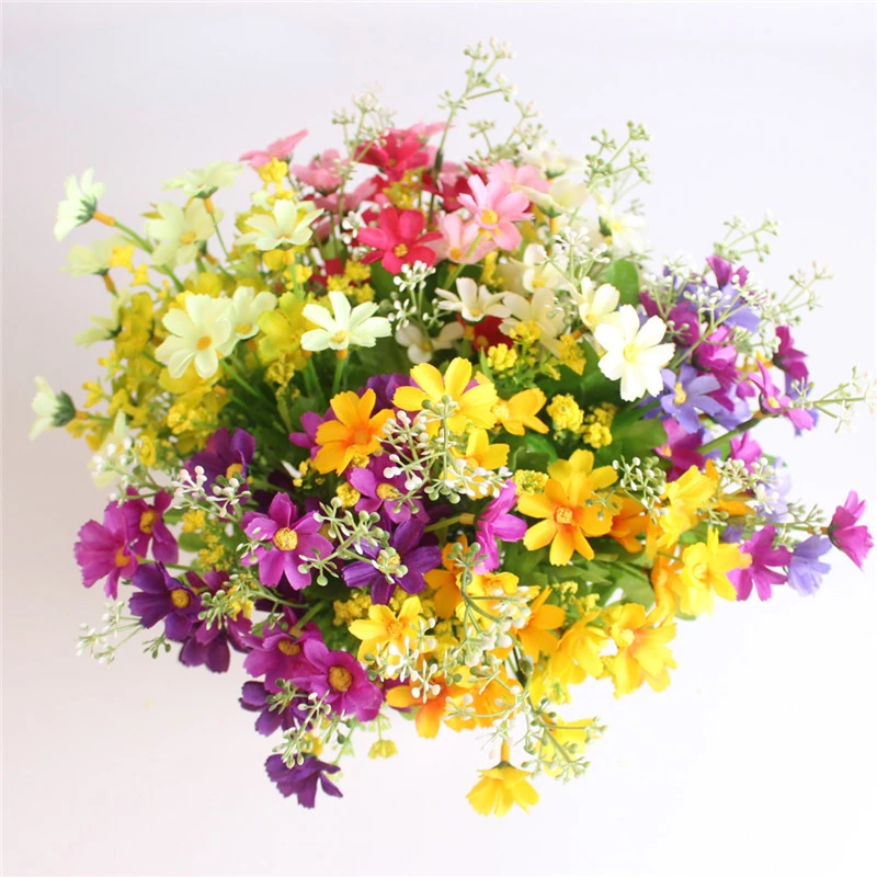 One Bouquet 7 Branch 28 Heads Cute Silk Daisy Artificial Decorative Flower DIY Wedding Flower Bouquet Home Room Table Decoration
One Bouquet 7 Branch 28 Heads Cute Silk Daisy Artificial Decorative Flower DIY Wedding Flower Bouquet Home Room Table Decoration