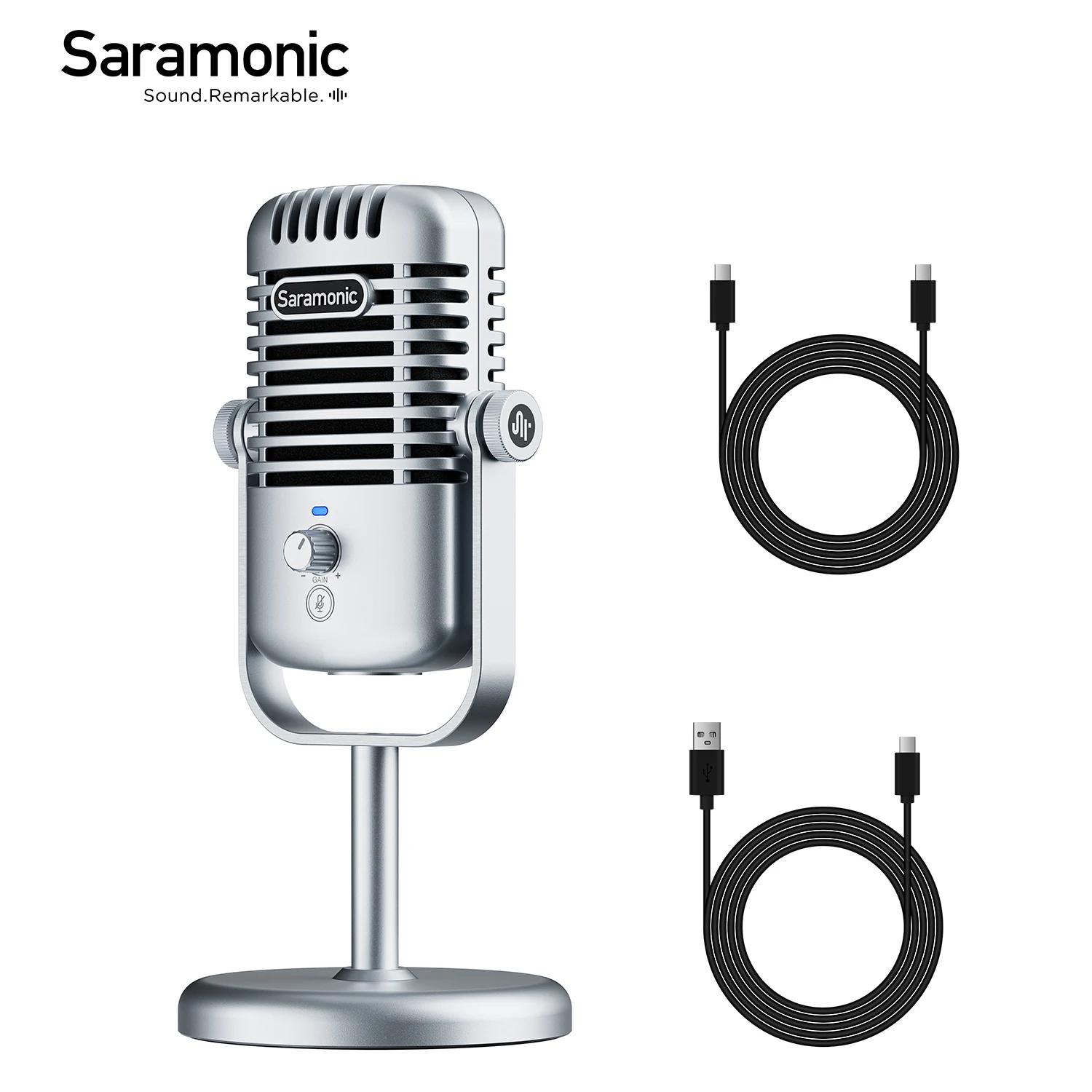 Saramonic Xmic Z3 Professional USB Condenser Studio Microphone for PC Mac Streaming with Pop Filter Shock Mount&Gain Control
Saramonic Xmic Z3 Professional USB Condenser Studio Microphone for PC Mac Streaming with Pop Filter Shock Mount&Gain Control