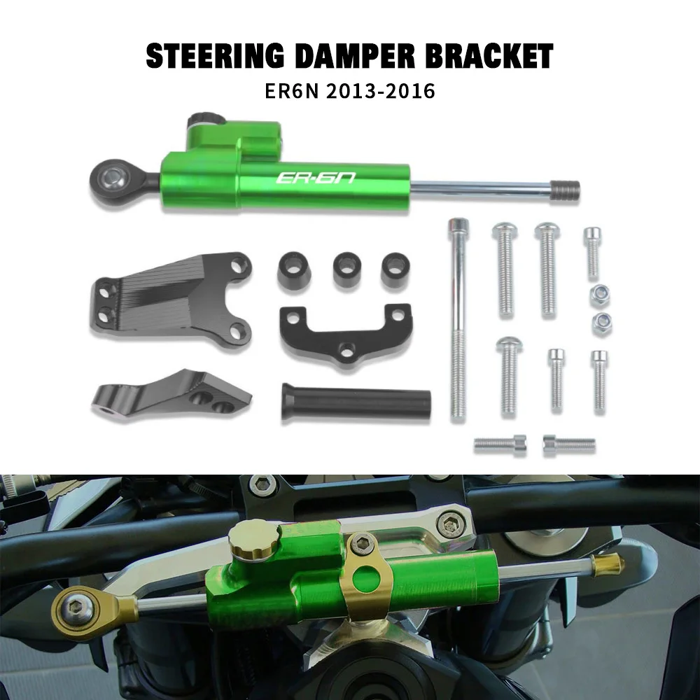 For KAWASAKI ER-6N ER6N ER 6N ER-6N 2013 2014 2015 2016 Motorcycle Aluminium Steering Stabilizer Damper Mounting Bracket Kit
For KAWASAKI ER-6N ER6N ER 6N ER-6N 2013 2014 2015 2016 Motorcycle Aluminium Steering Stabilizer Damper Mounting Bracket Kit