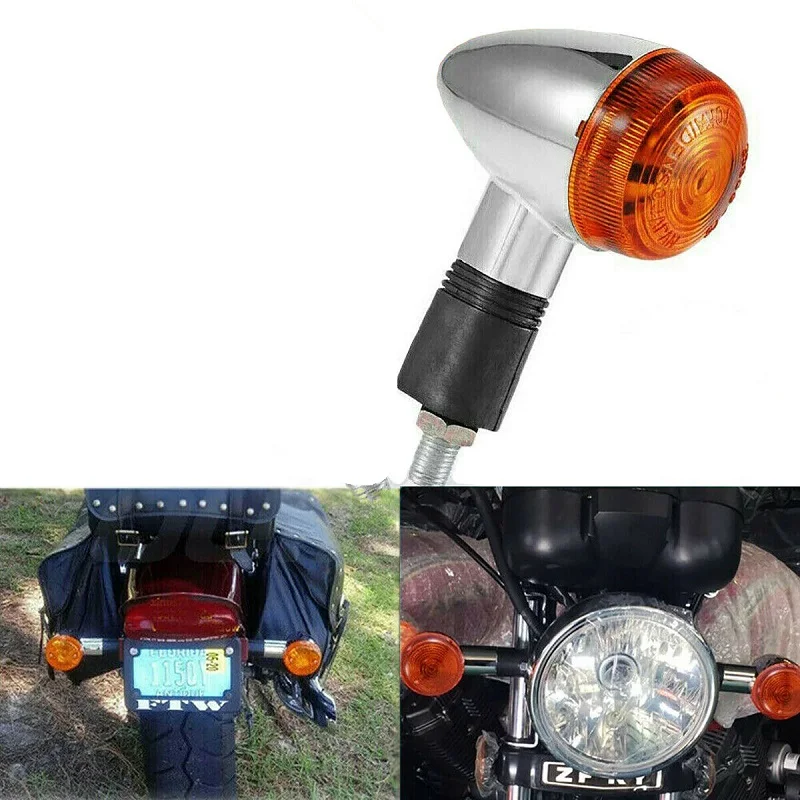 Bullet Motorcycle Turn Signals Blinker Light 10mm screw hole diameter indicator lights For Honda Suzuki Yamaha Cafe Racer GN125
Bullet Motorcycle Turn Signals Blinker Light 10mm screw hole diameter indicator lights For Honda Suzuki Yamaha Cafe Racer GN125