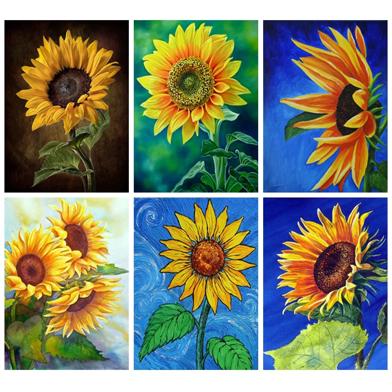Diy Diamond Embroidery Sunflower Cross Stitch Full Square 5D Diamond Painting Beautiful Flower Mosaic Art Kits Wall Decor
Diy Diamond Embroidery Sunflower Cross Stitch Full Square 5D Diamond Painting Beautiful Flower Mosaic Art Kits Wall Decor