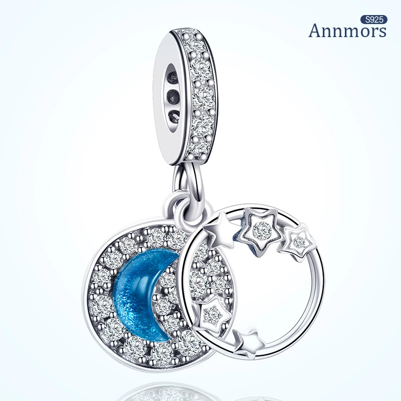 New Blue Moon Charms Pendant Silver Plating Zircon Fits Original Pandora Bracelet Charms Woman Hollow Jewelry DIY Bead
New Blue Moon Charms Pendant Silver Plating Zircon Fits Original Pandora Bracelet Charms Woman Hollow Jewelry DIY Bead