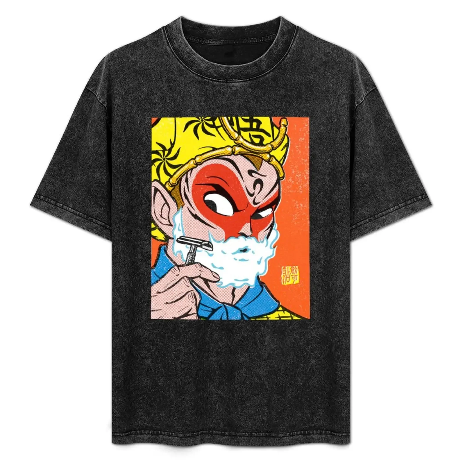 Футболка Monkey King Shaving аниме-фигурки винтажная аниме-рубашка возвышенные мужские