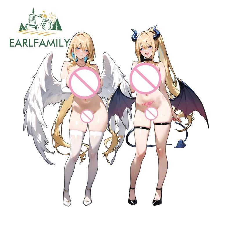 EARLFAMILY Дьявол и Ангел Автомобильная наклейка Хентай Татуировка Аниме Обнаженные Лоли Аксессуар Наклейка Водонепроницаемый солнцезащитный крем Декор игровой консоли 
EARLFAMILY Дьявол и Ангел Автомобильная наклейка Хентай Татуировка Аниме Обнаженные Лоли Аксессуар Наклейка Водонепроницаемый солнцезащитный крем Декор игровой консоли