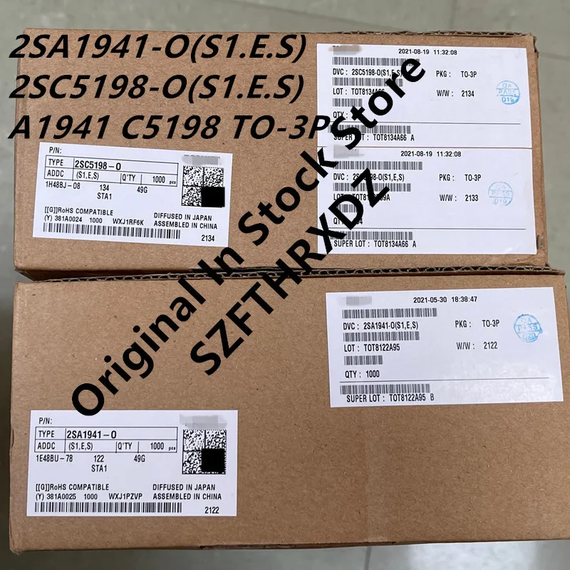 100% NEW ORIGINAL 2SA1941-O 2SC5198-O TO-3P A1941 C5198 TO3P 2SA1941 2SC5198 (25sets=50pcs)
100% NEW ORIGINAL 2SA1941-O 2SC5198-O TO-3P A1941 C5198 TO3P 2SA1941 2SC5198 (25sets=50pcs)