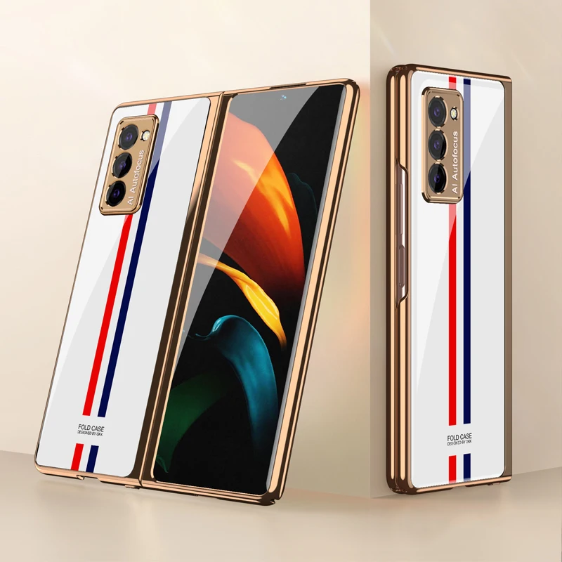 GKK Luxury Plating Glass Case For Samsung Galaxy Z Fold 2 Case Plating Shockproof Hard For Samsung Galaxy Z Fold 2 5G Flip Case
GKK Luxury Plating Glass Case For Samsung Galaxy Z Fold 2 Case Plating Shockproof Hard For Samsung Galaxy Z Fold 2 5G Flip Case