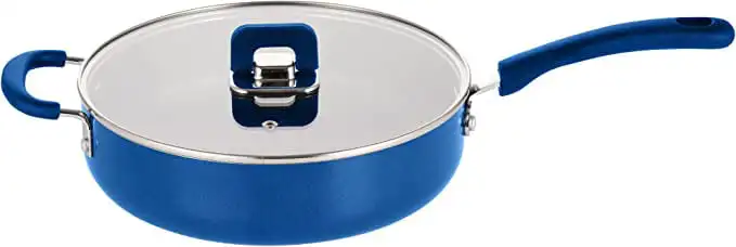 2023 New Sauté Pan W/ Lid-Non-Stick Stylish Kitchen Cookware W/ Foldable Knob, 3.7 Quart (Blue)
2023 New Sauté Pan W/ Lid-Non-Stick Stylish Kitchen Cookware W/ Foldable Knob, 3.7 Quart (Blue)