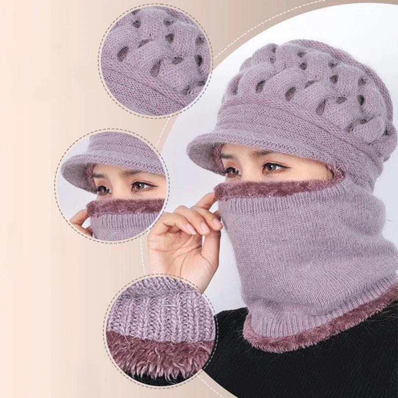 Зимние теплые вязаные шапки, новинка 2022, модные ветрозащитные Лыжные шапки унисекс для взрослых, цельный вязаный плотный спортивный шарф, многофункциональный головной убор 
Зимние теплые вязаные шапки, новинка 2022, модные ветрозащитные Лыжные шапки унисекс для взрослых, цельный вязаный плотный спортивный шарф, многофункциональный головной убор