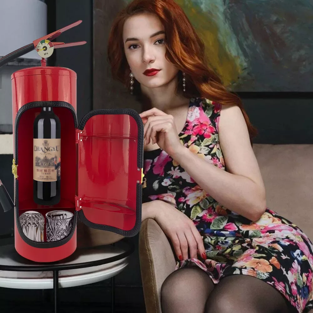 Fire Extinguisher Mini Bar Novelty Liquor Wine Storage Boxes Personalized Small Bar Fireman Handmade Metal Mini Bar Gift for Men 
Fire Extinguisher Mini Bar Novelty Liquor Wine Storage Boxes Personalized Small Bar Fireman Handmade Metal Mini Bar Gift for Men