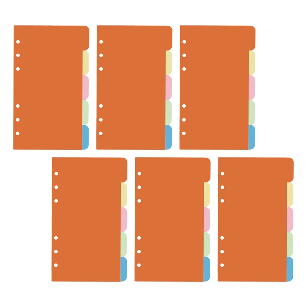30 Pcs Color Dividers 6-hole Paper Index Cards Loose Leaf Classified Labels Pocketbook Papers
30 Pcs Color Dividers 6-hole Paper Index Cards Loose Leaf Classified Labels Pocketbook Papers
