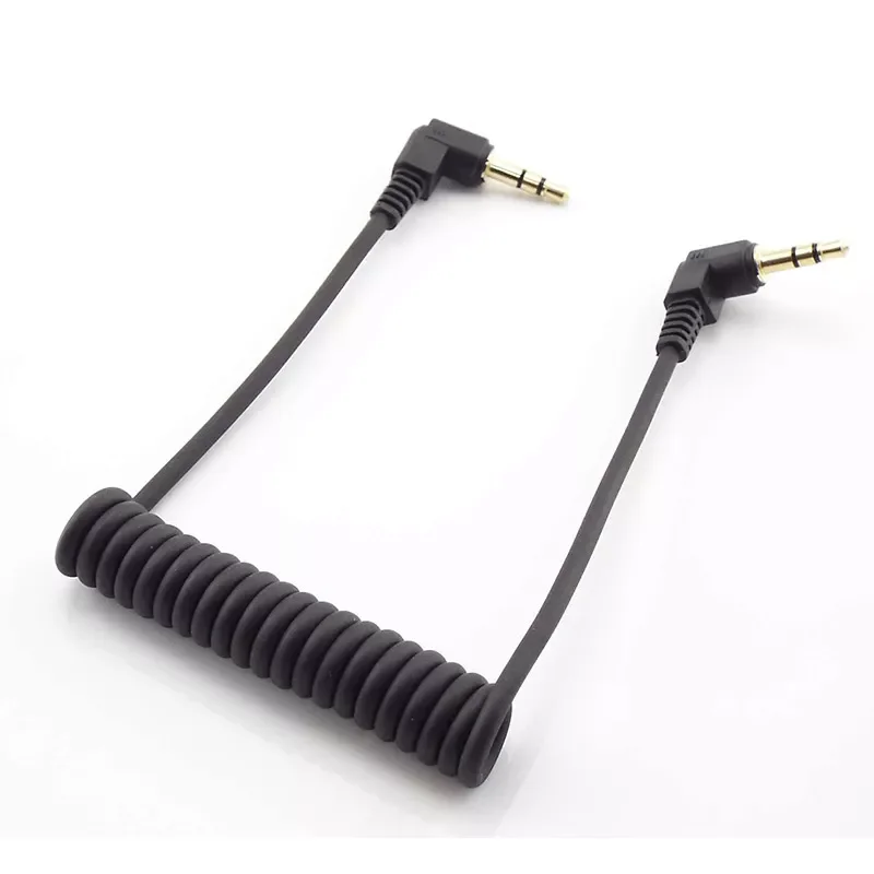 3.5mm Double male jack plug 3 pole Stereo end 90 degree Car Aux Speaker Wire Audio Line Spring Audio Cable for Mp3 Mobile Phone
3.5mm Double male jack plug 3 pole Stereo end 90 degree Car Aux Speaker Wire Audio Line Spring Audio Cable for Mp3 Mobile Phone