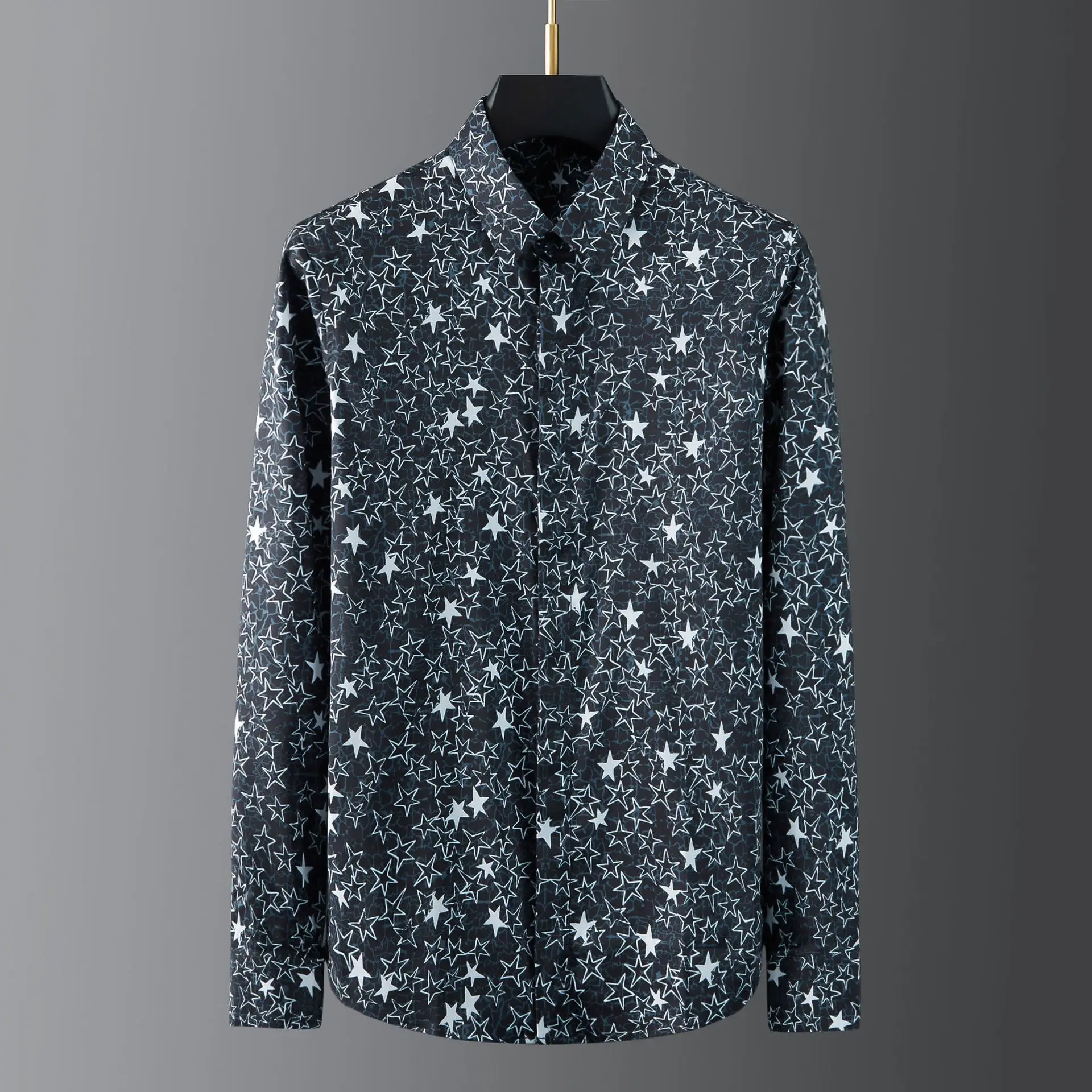 Spring new five-pointed star irregular digital printing non-iron anti-wrinkle men's European and American shirts men dress shirt
Spring new five-pointed star irregular digital printing non-iron anti-wrinkle men's European and American shirts men dress shirt