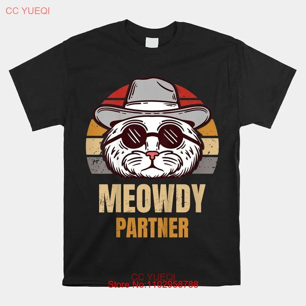 Распродажа! Meowdy Partner милая ковбойская футболка с рисунком животного кошки размер