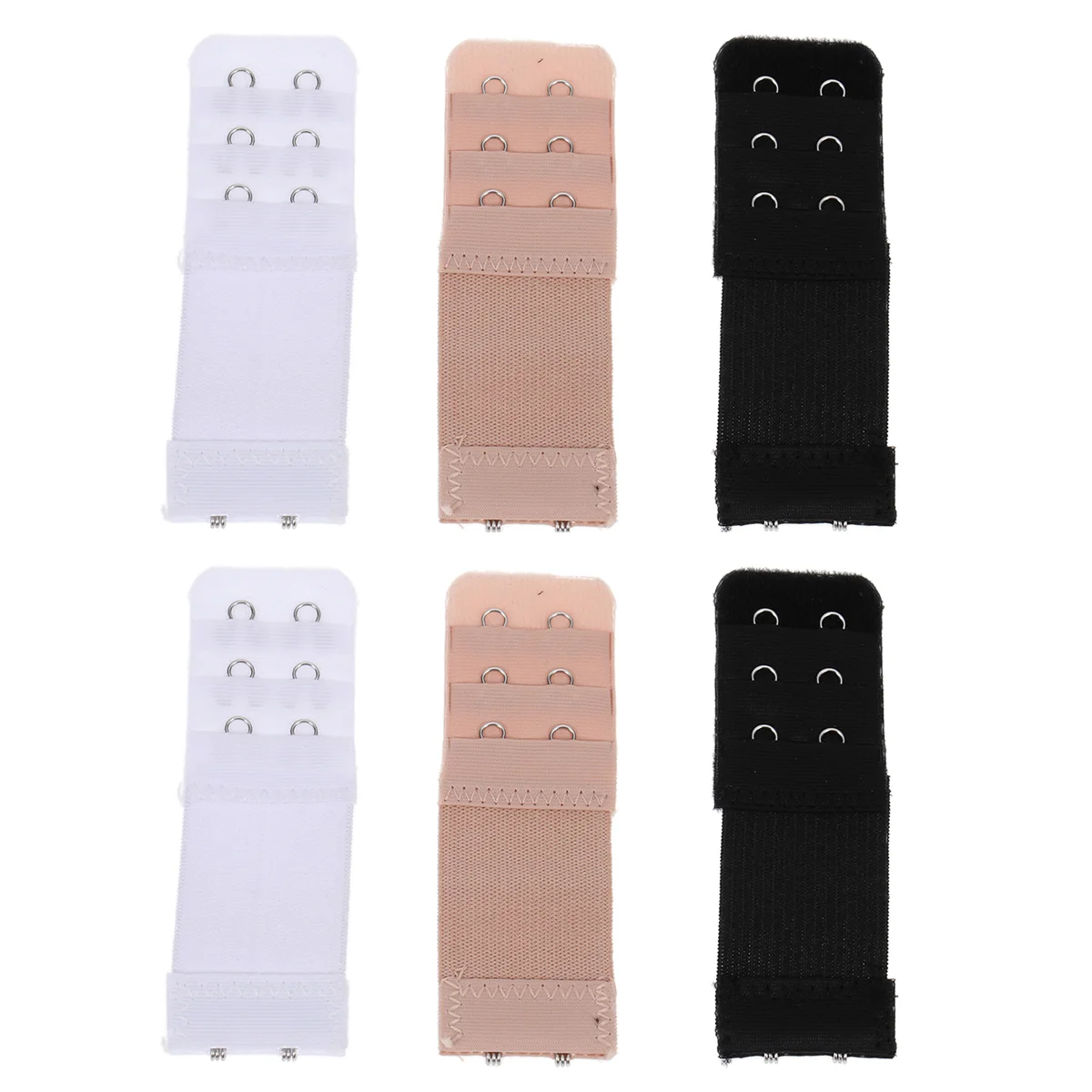 6pcs Extender Strap Extension Strap 2 Hooks 3 Rows Band Stretchy ( Black, Apricot, White )
6pcs Extender Strap Extension Strap 2 Hooks 3 Rows Band Stretchy ( Black, Apricot, White )