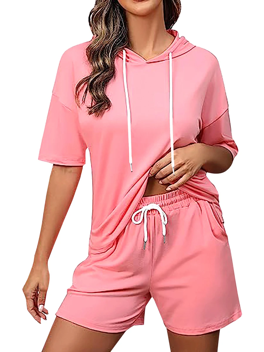 Cotton Sets Women Casual Two Pieces Short Sleeve Tops High Waist Shorts Outfits Tracksuit Clothes
Cotton Sets Women Casual Two Pieces Short Sleeve Tops High Waist Shorts Outfits Tracksuit Clothes