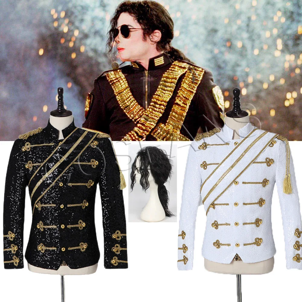 Новинка Мужская одежда Майкла модный тонкий MJ Майкл Джексон пальто танцевальный костюм с блестками куртка для сцены певицы костюмы костюм для игры
Новинка Мужская одежда Майкла модный тонкий MJ Майкл Джексон пальто танцевальный костюм с блестками куртка для сцены певицы костюмы костюм для игры