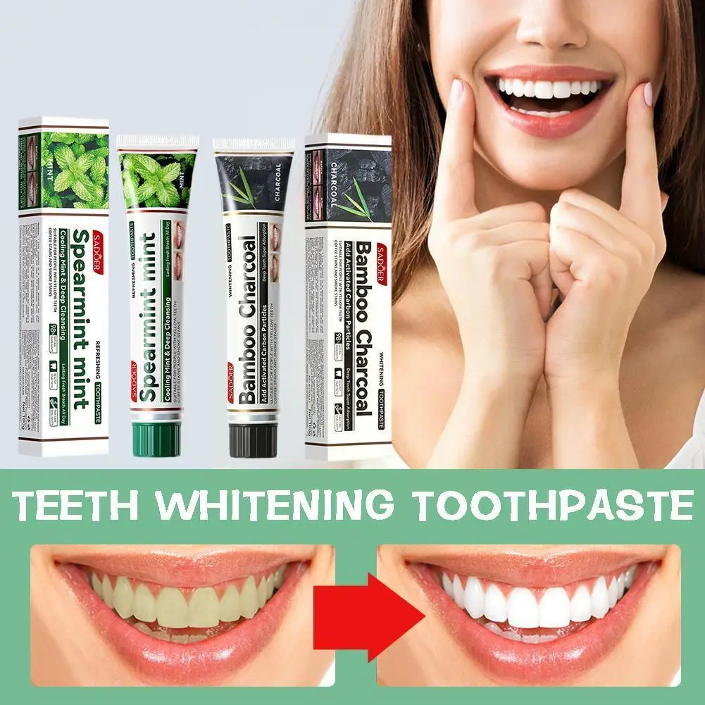 

Зубная паста для отбеливания зубов, глубокое очищение, гигиена полости рта, уход за зубами, защита зубов, 100 г, Бляшка, отбеливание пятен, удаление дыхания, W0N3
