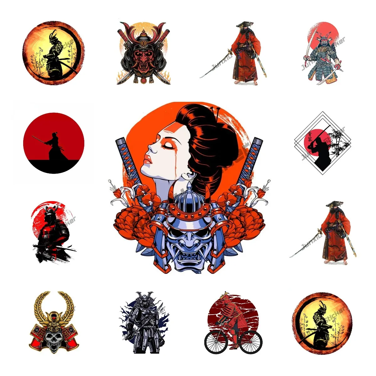 Samurai Demon Funny Stickers Creative Japanese Samurai Car Stickers Waterproof Vinyl Car Decal Interesting Sunscreen Decals 
Samurai Demon Funny Stickers Creative Japanese Samurai Car Stickers Waterproof Vinyl Car Decal Interesting Sunscreen Decals