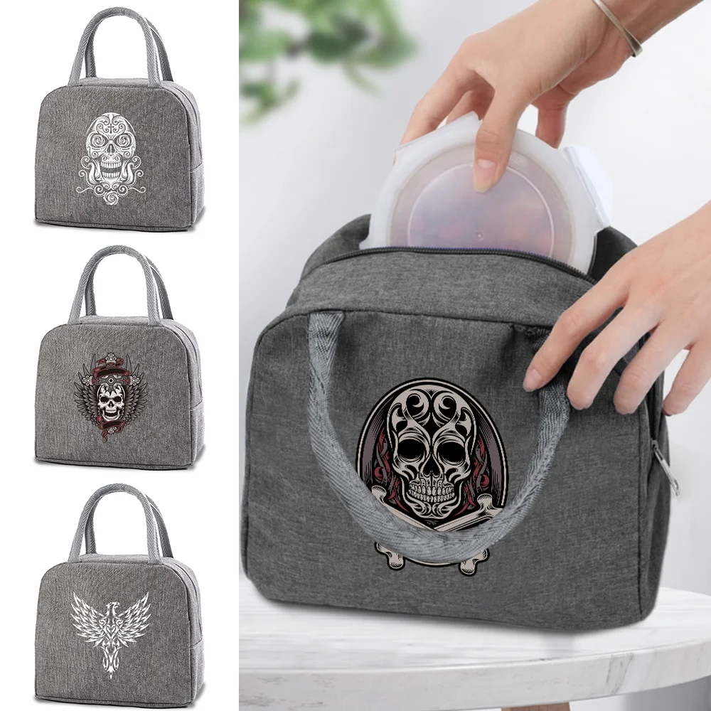 Lunch Bag Cooler Tote Portable Insulated Cooler Box Thermal Food Container Handbag Bento Pouch Skull Print School Food Storage
Lunch Bag Cooler Tote Portable Insulated Cooler Box Thermal Food Container Handbag Bento Pouch Skull Print School Food Storage