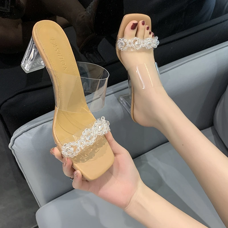 Fashion Women Sandals High Heels 2.75 Inches Beautiful Pearl Sexy Leisure Slippers(Size 34-41)women's Fashion Sandals
Fashion Women Sandals High Heels 2.75 Inches Beautiful Pearl Sexy Leisure Slippers(Size 34-41)women's Fashion Sandals