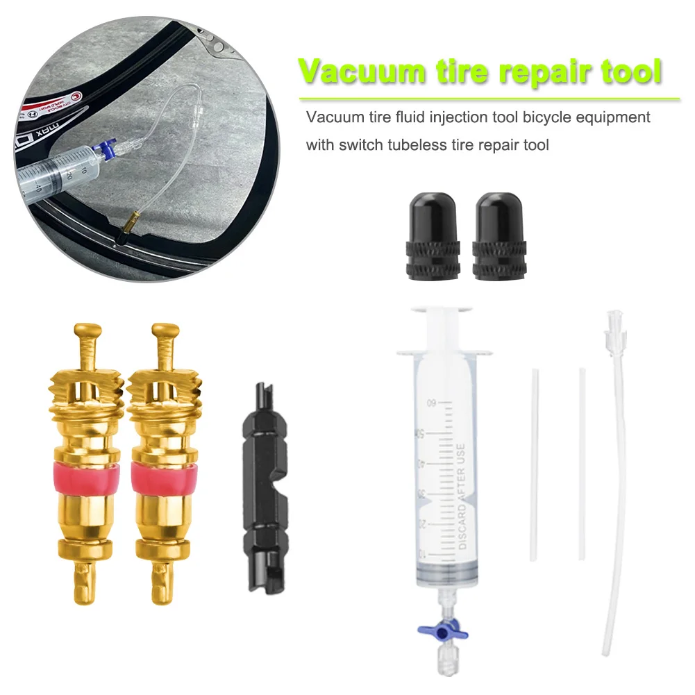 Cycling Tubeless Tyre Sealant Injector Syringe 60ml Bicycle Tire Fluid Injection Schrader Presta Valve Core Removal Repair Tool
Cycling Tubeless Tyre Sealant Injector Syringe 60ml Bicycle Tire Fluid Injection Schrader Presta Valve Core Removal Repair Tool