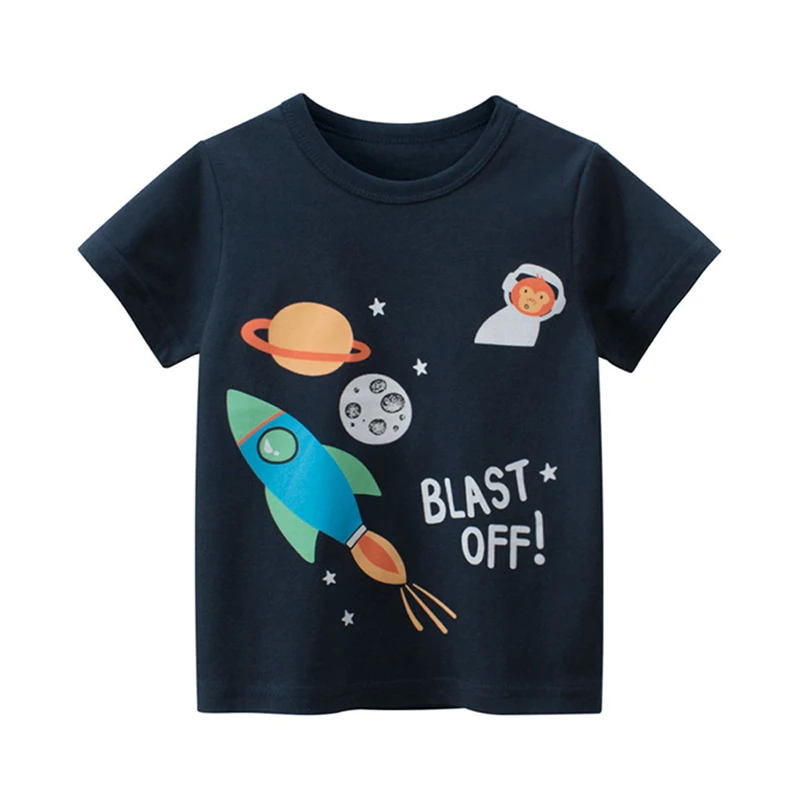 T Shirt Boy Summer Tops Kids Clothing Rocket Print Short Sleeve Casual Tee For Baby Toddlers
T Shirt Boy Summer Tops Kids Clothing Rocket Print Short Sleeve Casual Tee For Baby Toddlers