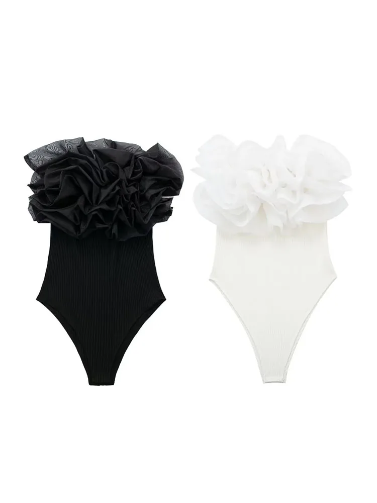 Kumsvag 2023 Women Summer Bodysuit Rompers Fashion Solid Sexy Organza Cascading Ruffle Female Elegant Street Overalls Clothing
Kumsvag 2023 Women Summer Bodysuit Rompers Fashion Solid Sexy Organza Cascading Ruffle Female Elegant Street Overalls Clothing