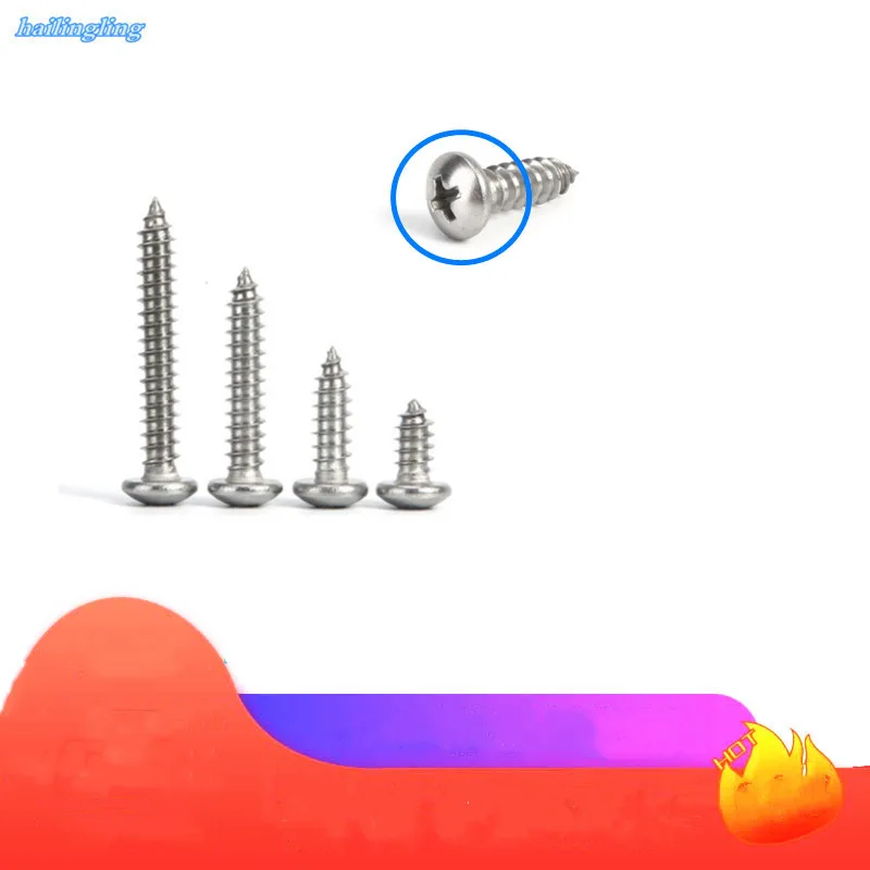 10-50 pcs M1.4 M1.7 M2 M2.2 M2.6 M3 M3.5 M4 M5 M6 Small 304 stainless steel Cross Phillips Pan Round Head Self tapping Screw
10-50 pcs M1.4 M1.7 M2 M2.2 M2.6 M3 M3.5 M4 M5 M6 Small 304 stainless steel Cross Phillips Pan Round Head Self tapping Screw
