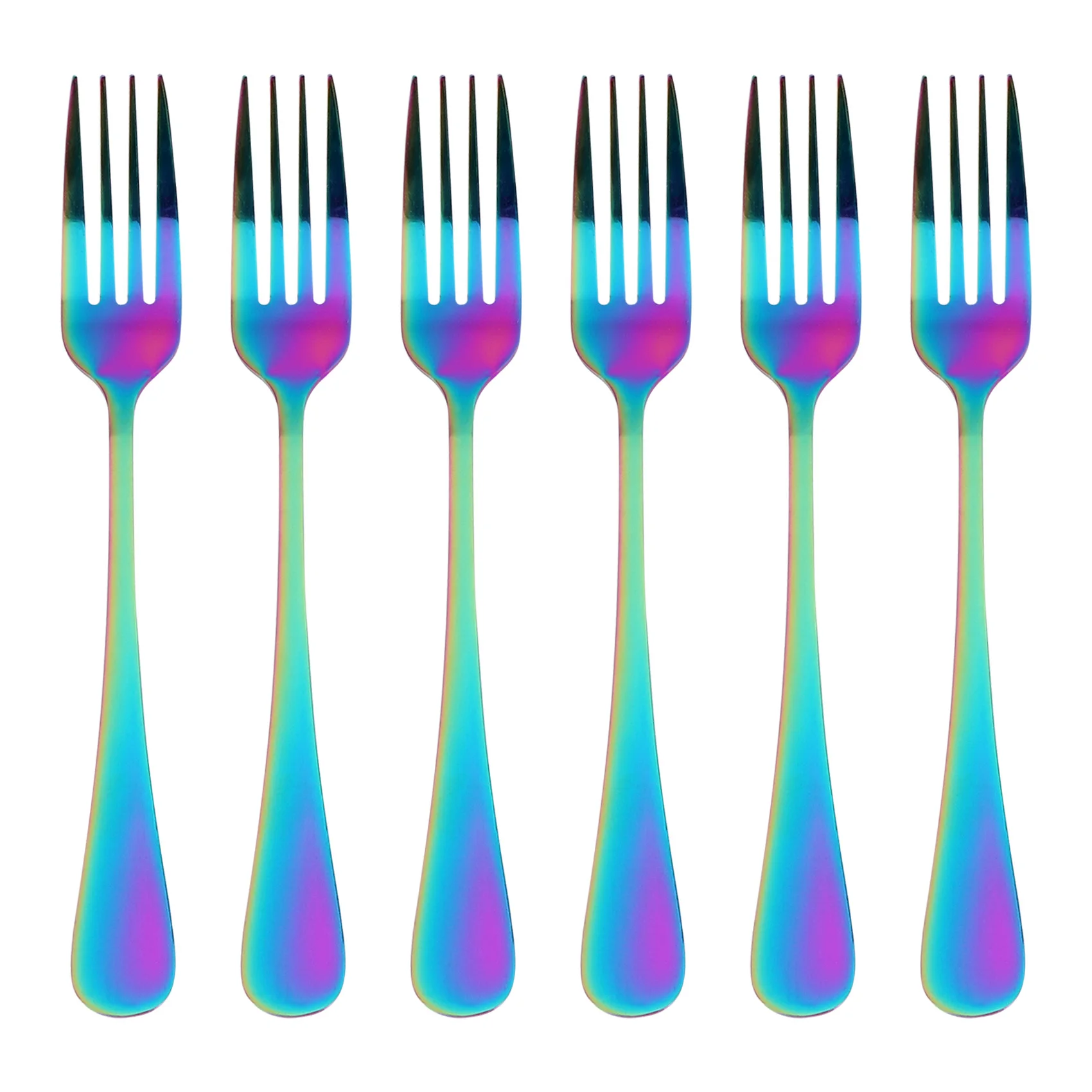 Stainless Steel Table Forks Set 6Pcs Rainbow Color Stainless Steel Tableware Cutlery Dinnerware Set Dishwasher Safe Fork(20cm
Stainless Steel Table Forks Set 6Pcs Rainbow Color Stainless Steel Tableware Cutlery Dinnerware Set Dishwasher Safe Fork(20cm