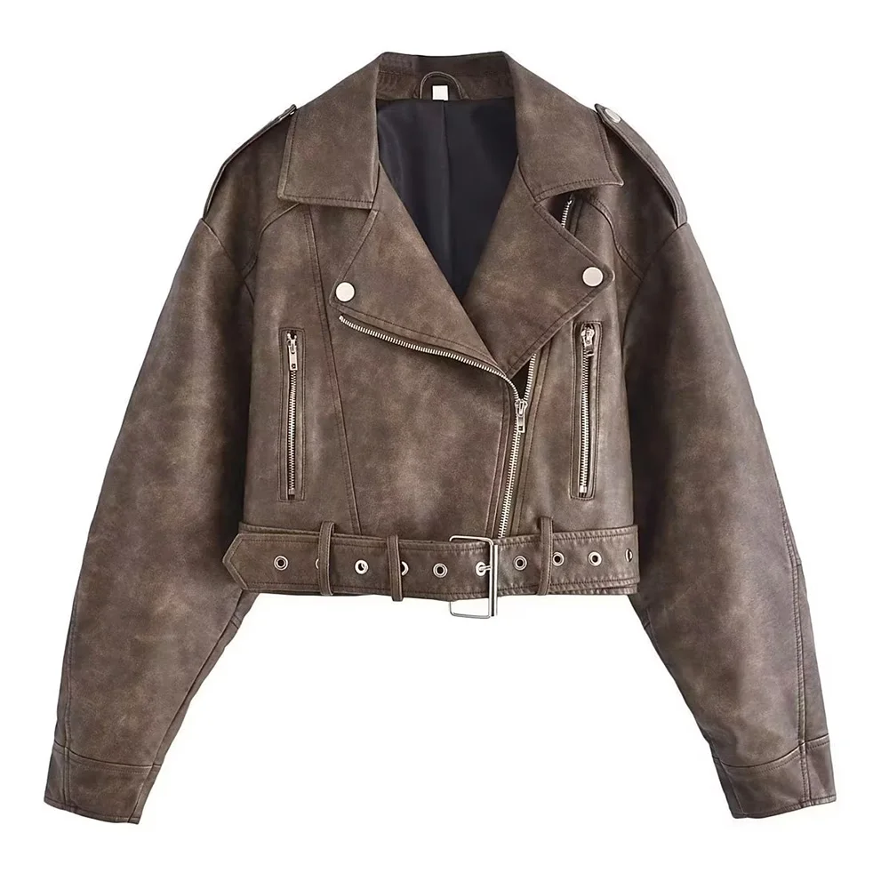 PB&ZA Women's Leather Jacket Slim PU Jacket Vintage Clothes Fashion Streetwear Zipper Short Coat Female Fall Outfits4341816
PB&ZA Women's Leather Jacket Slim PU Jacket Vintage Clothes Fashion Streetwear Zipper Short Coat Female Fall Outfits4341816