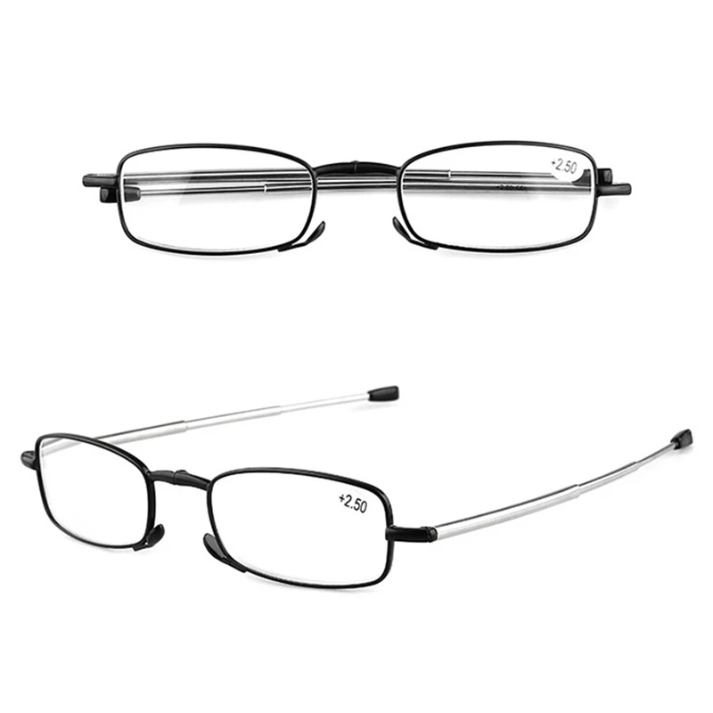 

Портативные складные очки для чтения с защитой от синего излучения, очки для дальнозоркости для мужчин и женщин, телескопические очки для пожилых людей