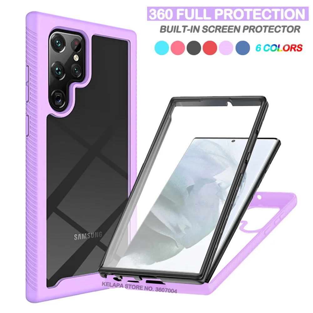 360 Прозрачный чехол для Samsung Galaxy S22 S21 Ultra Plus S20 FE A53 A52s A13 A32 A22 A12 A03s полная защита противоударный чехол
360 Прозрачный чехол для Samsung Galaxy S22 S21 Ultra Plus S20 FE A53 A52s A13 A32 A22 A12 A03s полная защита противоударный чехол