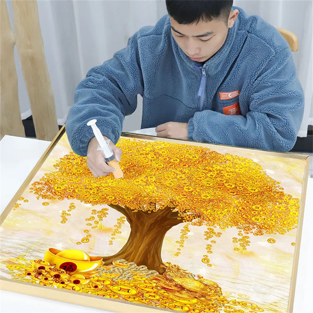 Round Diamond Painting 5d Diy Mosaic Cross Stitch Kit Diamond Painting Home Decoration Wall Decoration Gift Fortune Tree Yellow
Round Diamond Painting 5d Diy Mosaic Cross Stitch Kit Diamond Painting Home Decoration Wall Decoration Gift Fortune Tree Yellow