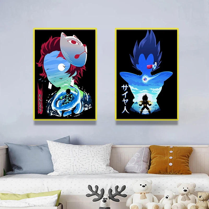 Classic Anime Dragon Ball Ghost Slayer Black Shadow Portrait Wall Art HD Poster Canvas Painting Modern Home Decor Kids Room
Classic Anime Dragon Ball Ghost Slayer Black Shadow Portrait Wall Art HD Poster Canvas Painting Modern Home Decor Kids Room