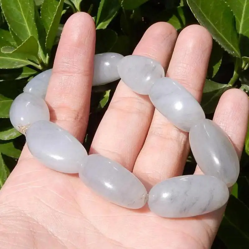 Браслет из натурального белого нефрита и нефрита для мужчин и женщин
Браслет из натурального белого нефрита и нефрита для мужчин и женщин