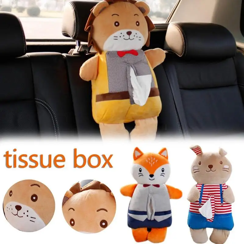 New Cute Cartoon Car Tissue Box Creative Foxes Panda Short Plush Tissue Box Holder For Car Armrest Box Christmas Tissue Cover
New Cute Cartoon Car Tissue Box Creative Foxes Panda Short Plush Tissue Box Holder For Car Armrest Box Christmas Tissue Cover