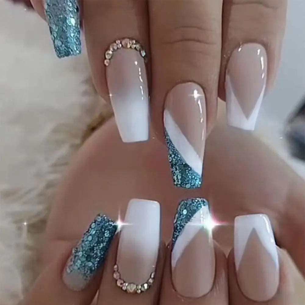 Wearable Manicure French Fake Nails Long Length Square Head Long T-shape Nail Tips Full Cover Ballerina False Nail Girl
Wearable Manicure French Fake Nails Long Length Square Head Long T-shape Nail Tips Full Cover Ballerina False Nail Girl