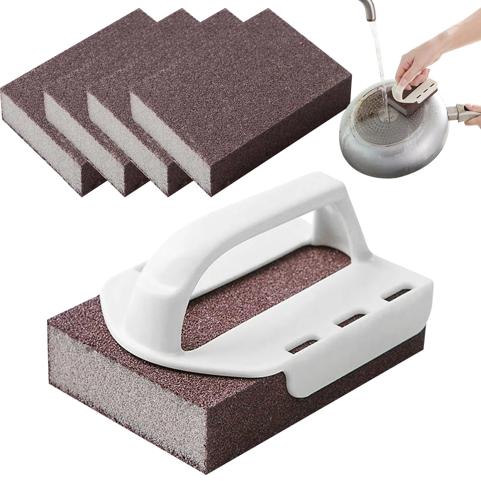 Nano Carborundum Sponge Nano Emery Sponges Kitchen Rust Cleaning Tool Rust Removal Brush Pot Artifact Double-Sided Available
Nano Carborundum Sponge Nano Emery Sponges Kitchen Rust Cleaning Tool Rust Removal Brush Pot Artifact Double-Sided Available