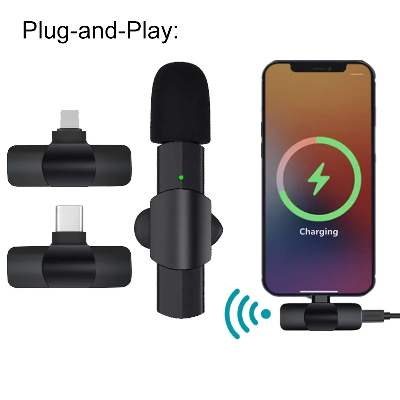 LT-08 Mini Wireless Lavalier Microphone for iPhone iPad Portable Outdoor Live Stream Plug-Play Lapel Recording Microphone
LT-08 Mini Wireless Lavalier Microphone for iPhone iPad Portable Outdoor Live Stream Plug-Play Lapel Recording Microphone