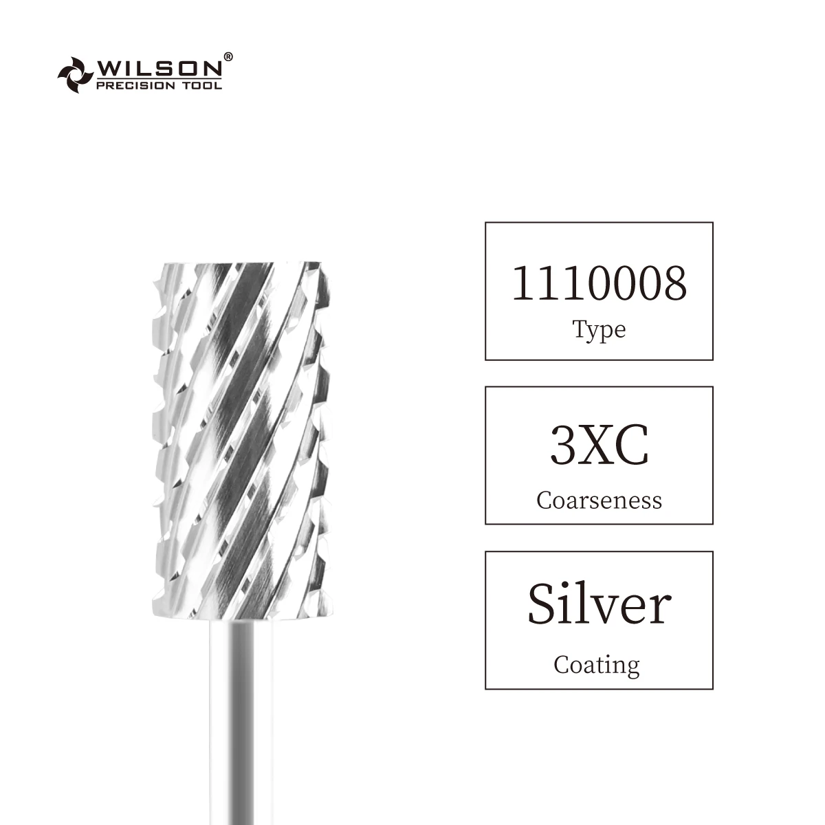 2pcs - Large Barrel Bit - Triple Coarse (3XC-1110008) - Silver - WILSON Carbide Nail Drill Bit
2pcs - Large Barrel Bit - Triple Coarse (3XC-1110008) - Silver - WILSON Carbide Nail Drill Bit