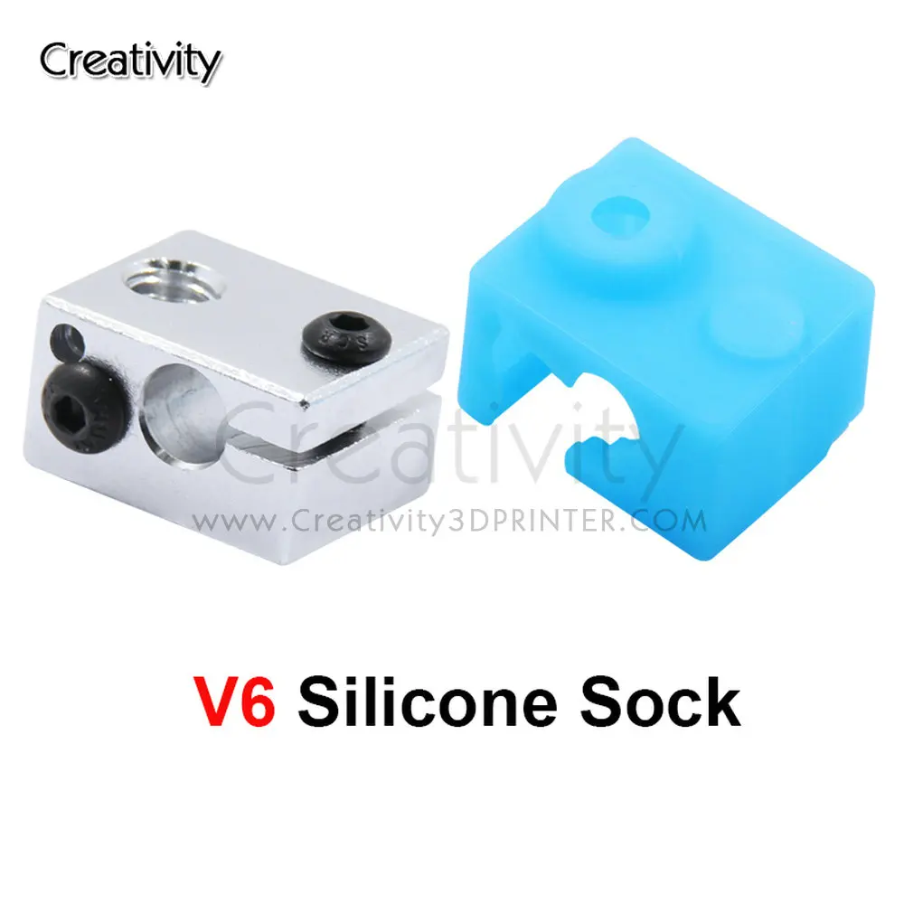 

3/5/10PCS New Protective Silicone Sock Cover Case For E3D V6 Heated Block Warm Keeping Cover Reprap 3D Printer Parts