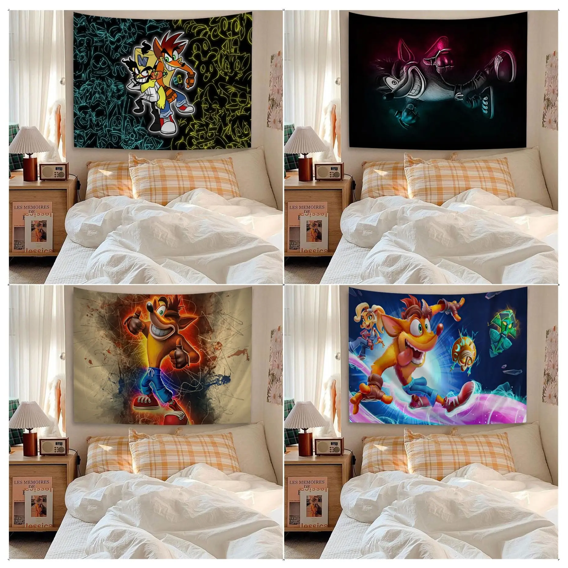 Crash Bandicoot Colorful Tapestry Wall Hanging Bohemian Wall Tapestries Mandala Art Home Decor 
Crash Bandicoot Colorful Tapestry Wall Hanging Bohemian Wall Tapestries Mandala Art Home Decor
