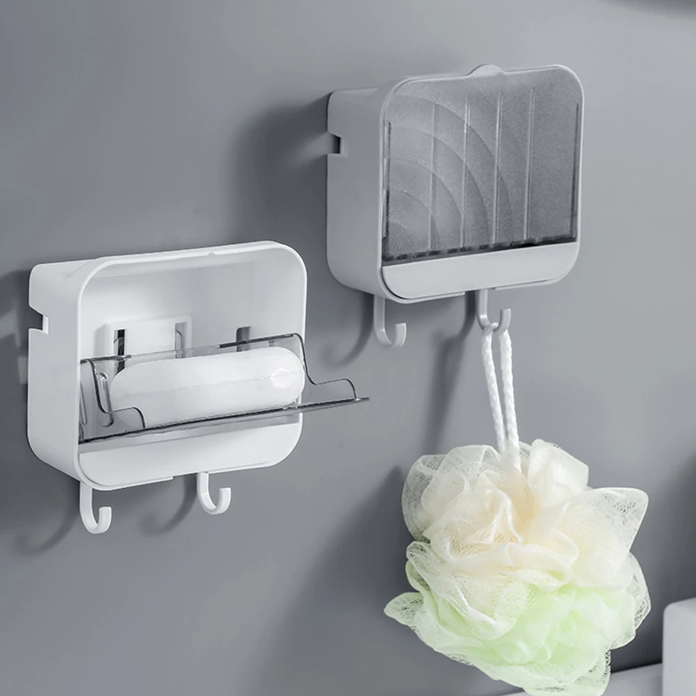2 Layers Box Soap Rack Tray Strong Stick Case Creative Bathroom Storage Dust Wall Mounted Soap Box Bathroom Storage Supplies
2 Layers Box Soap Rack Tray Strong Stick Case Creative Bathroom Storage Dust Wall Mounted Soap Box Bathroom Storage Supplies