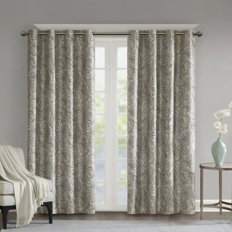 Paisley Printed Total Blackout Window Panel Luxury window curtains Cortinas para decoracion de fiestas Japanese door curtain Cor
Paisley Printed Total Blackout Window Panel Luxury window curtains Cortinas para decoracion de fiestas Japanese door curtain Cor