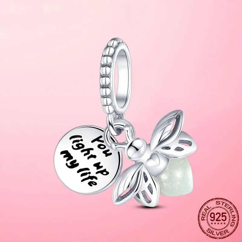 Горячая новинка 925 серебро светящийся в темноте подвеска-талисман Подвеска подходит для оригинального браслета Pandora DIY ювелирные изделия
Горячая новинка 925 серебро светящийся в темноте подвеска-талисман Подвеска подходит для оригинального браслета Pandora DIY ювелирные изделия