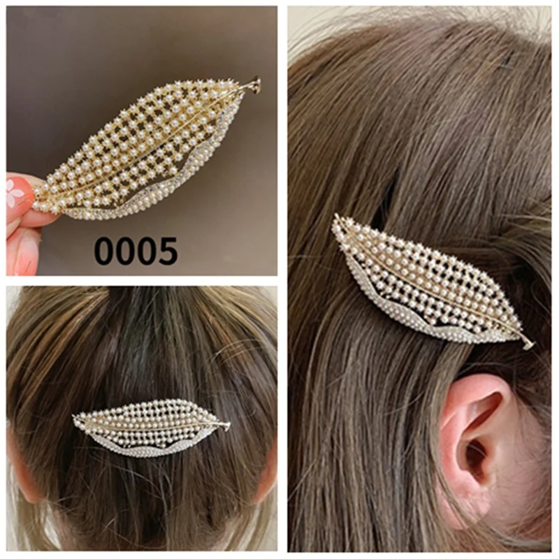 Creative New Type Leaves Full Drill Line Clip Bangs Clip Girls' Hair Accessories Duckbill Clip Spring Clip
Creative New Type Leaves Full Drill Line Clip Bangs Clip Girls' Hair Accessories Duckbill Clip Spring Clip