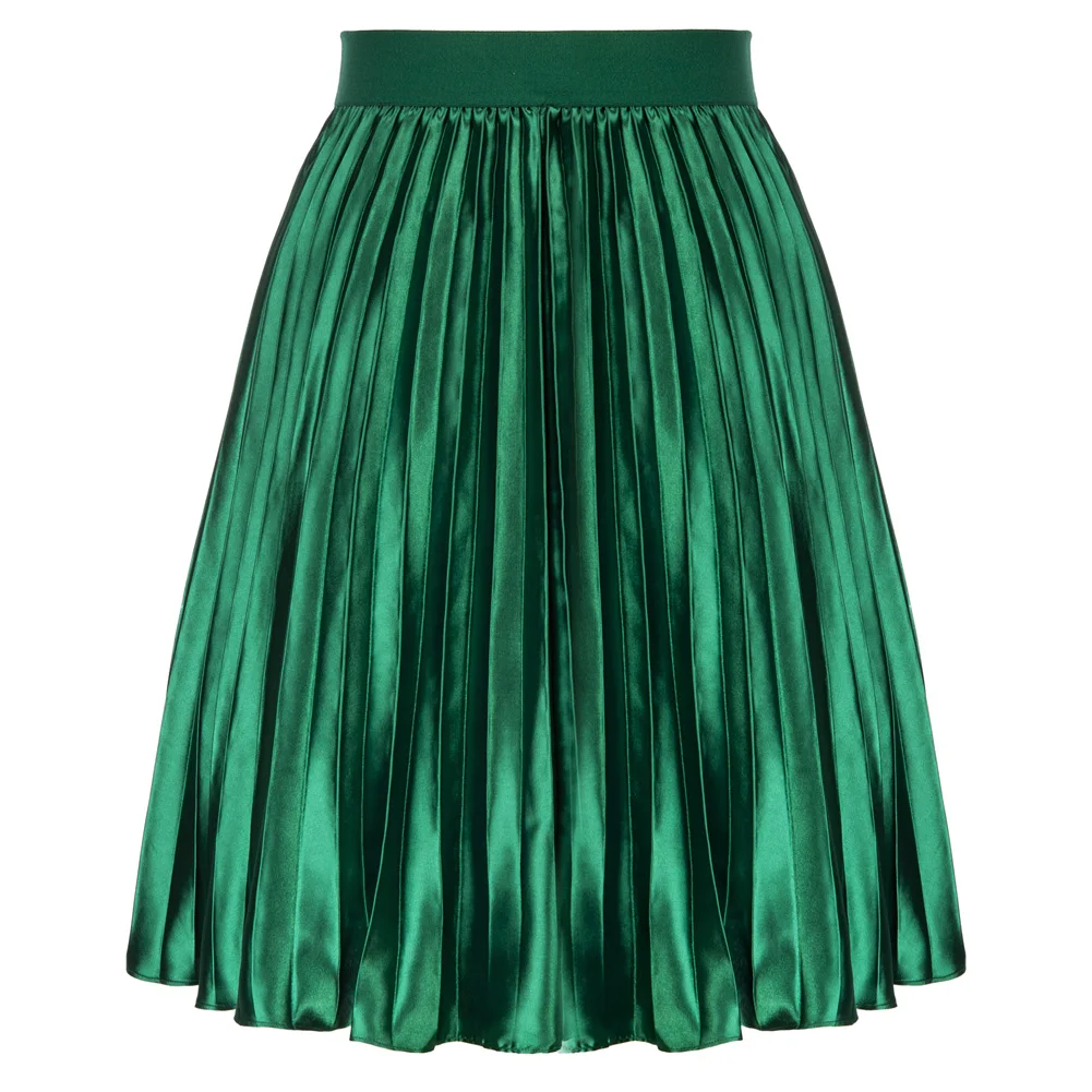 Kate Kasin Women's High Waist Pleated A-Line Swing Skirt Solid Knee Length Silk Like Swing Skirt Party Clothes A30
Kate Kasin Women's High Waist Pleated A-Line Swing Skirt Solid Knee Length Silk Like Swing Skirt Party Clothes A30