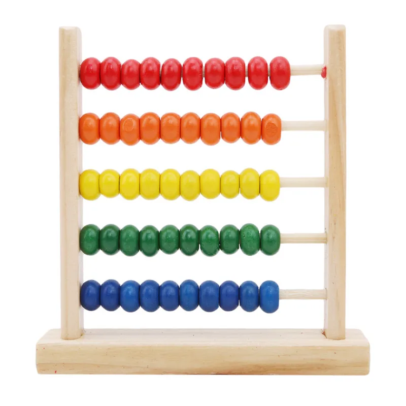

Mini Wooden Abacus Children Early Math Learning Toy Numbers Counting Calculating Beads Abacus Montessori Educational Toy