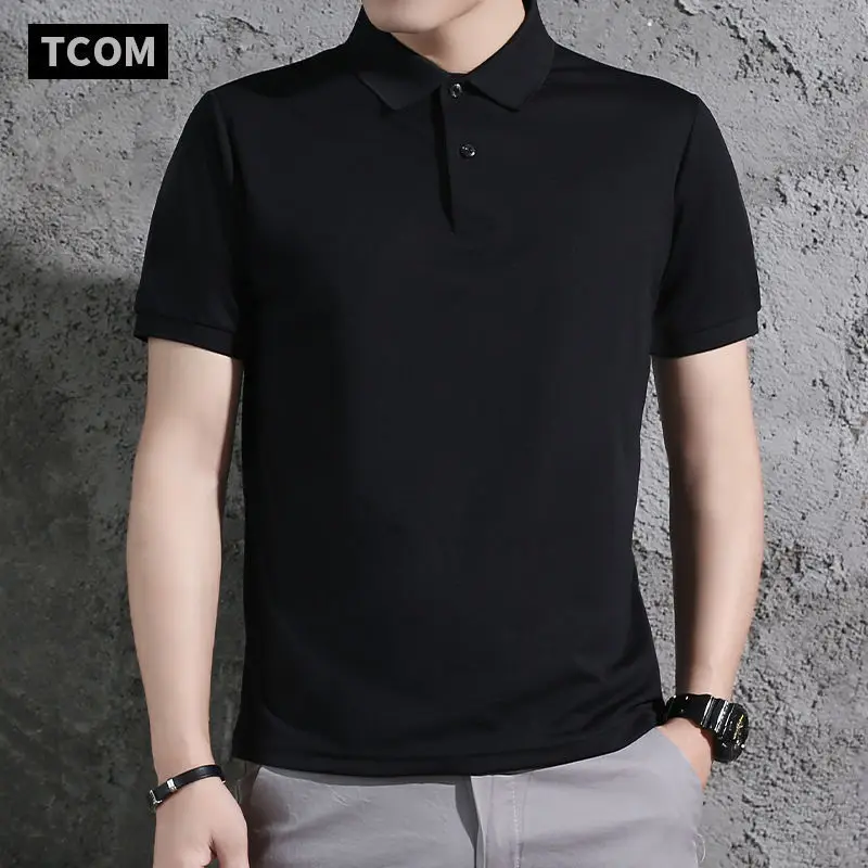 Summer men's POLO shirts with short sleeves lapel breathable leisure loose off pure color T-shirt half sleeve young trend
Summer men's POLO shirts with short sleeves lapel breathable leisure loose off pure color T-shirt half sleeve young trend