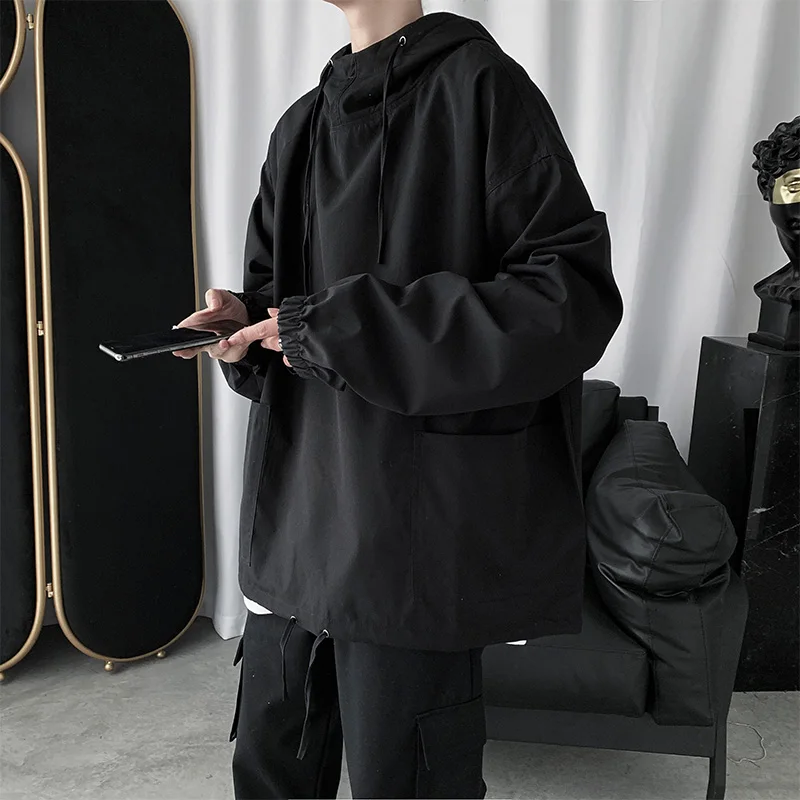 Весенне-осенняя куртка, свитер, мужская Свободная рабочая одежда, тренчкот с капюшоном для влюбленных
Весенне-осенняя куртка, свитер, мужская Свободная рабочая одежда, тренчкот с капюшоном для влюбленных